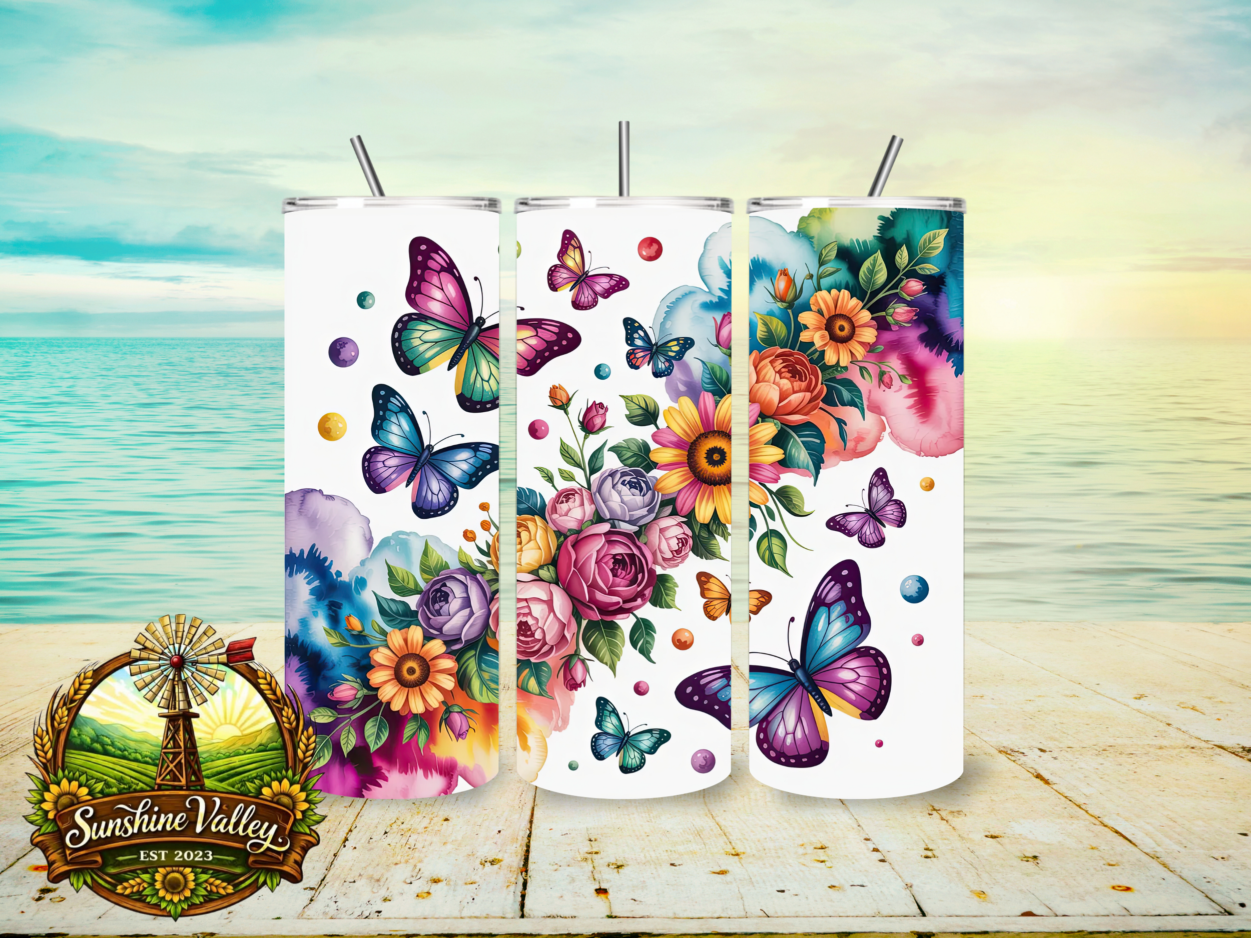 Butterflies & Flowers