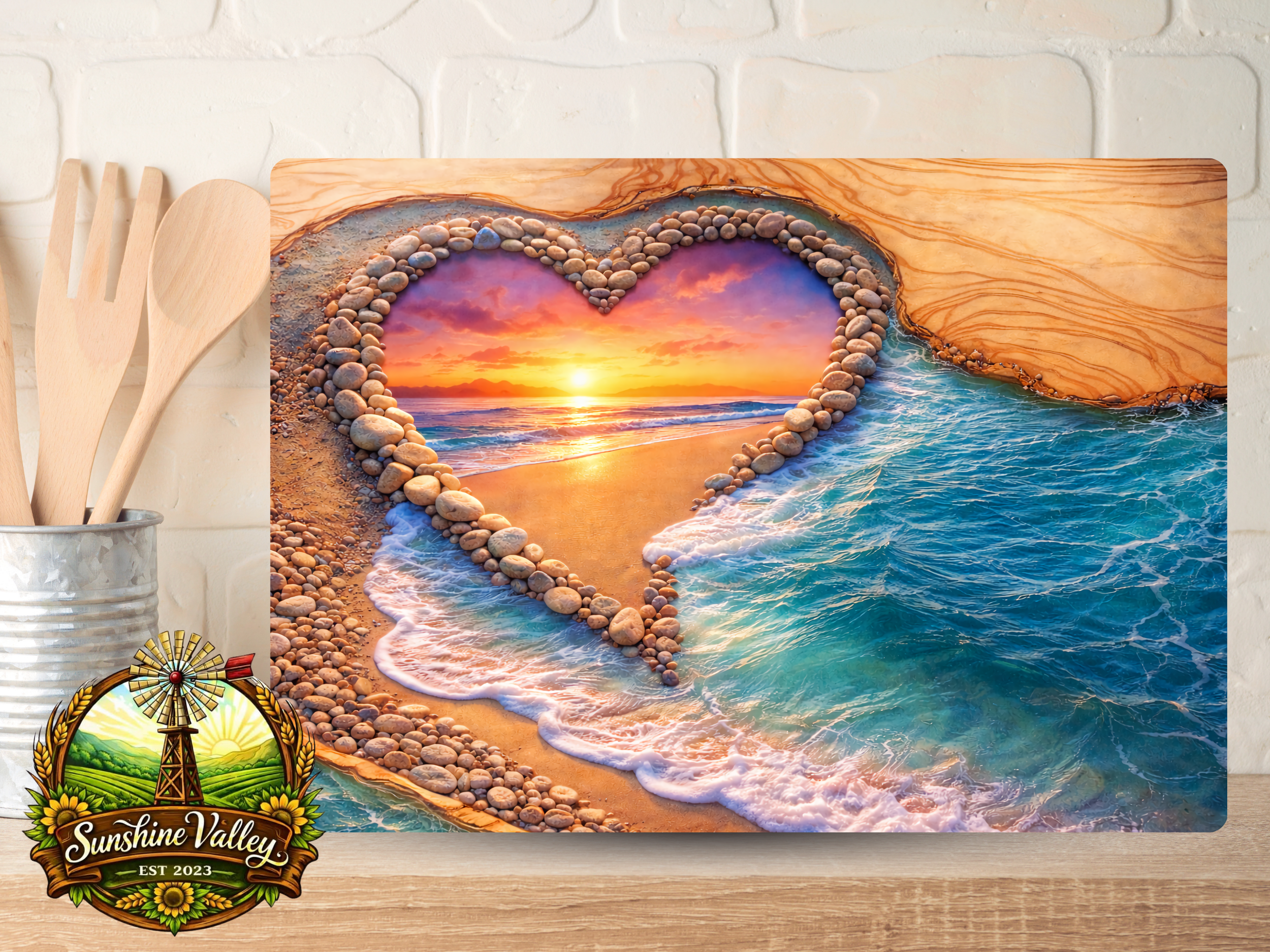 Heart Beach Sunset
