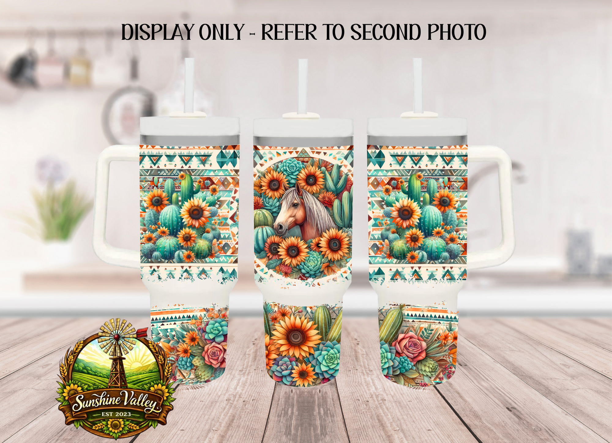 Boho Sunflower Horse