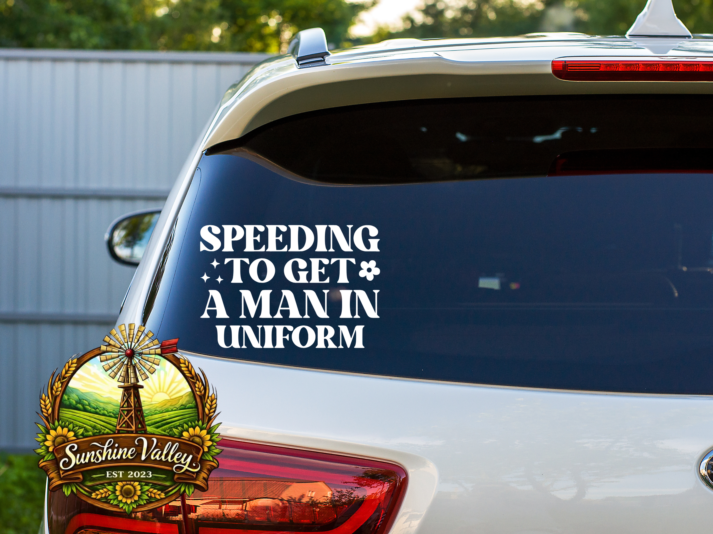 Speeding To Get a Man in Uniform