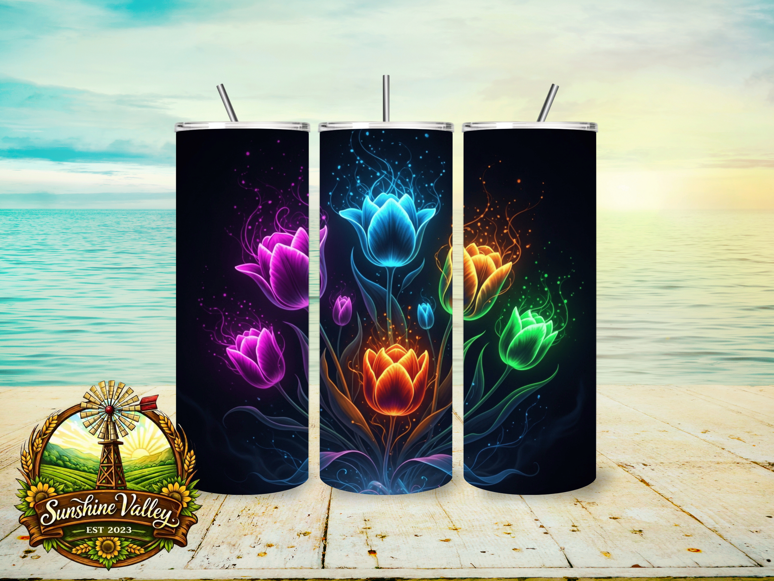 Glowing Flowers
