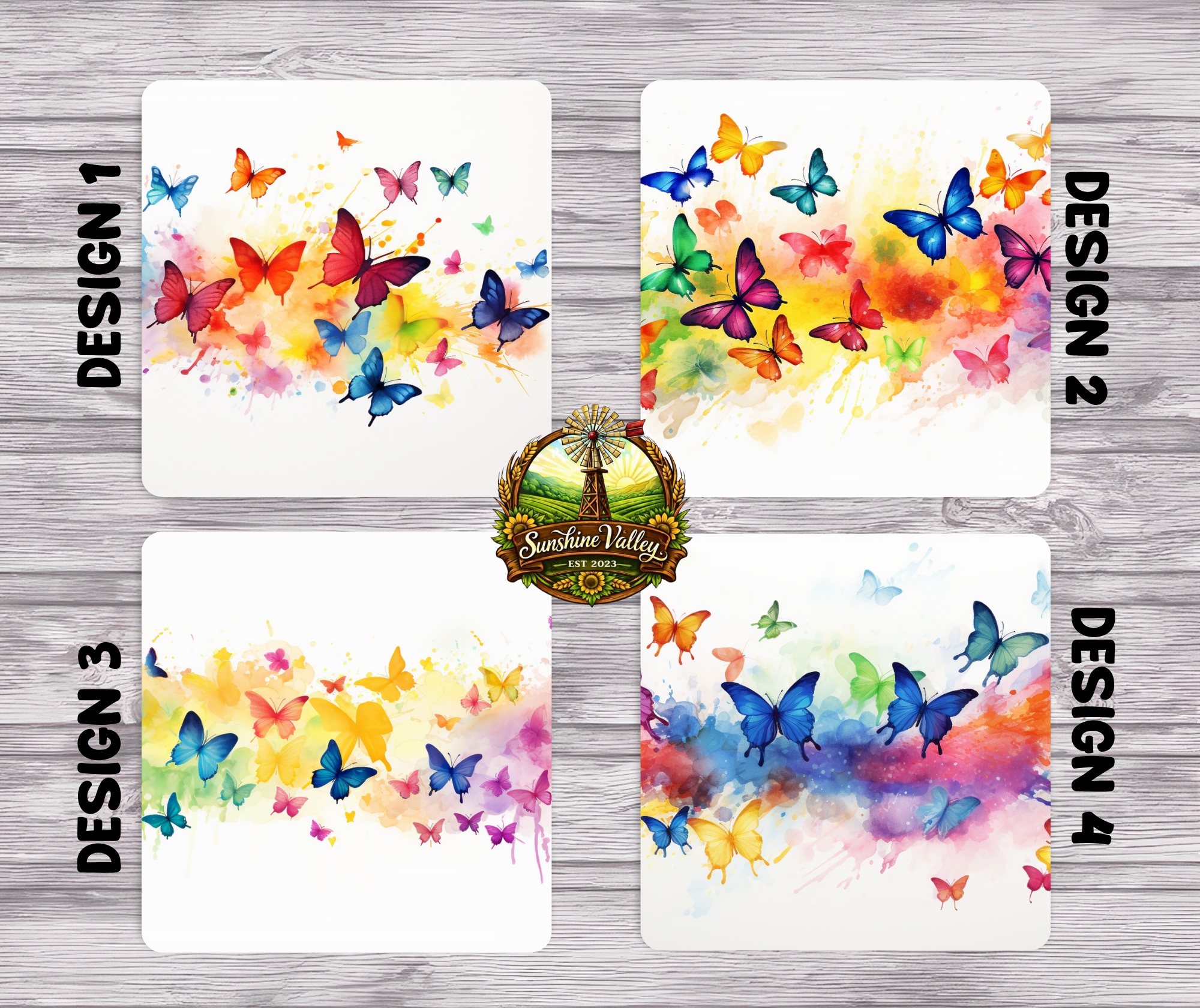 Watercolour Butterflies