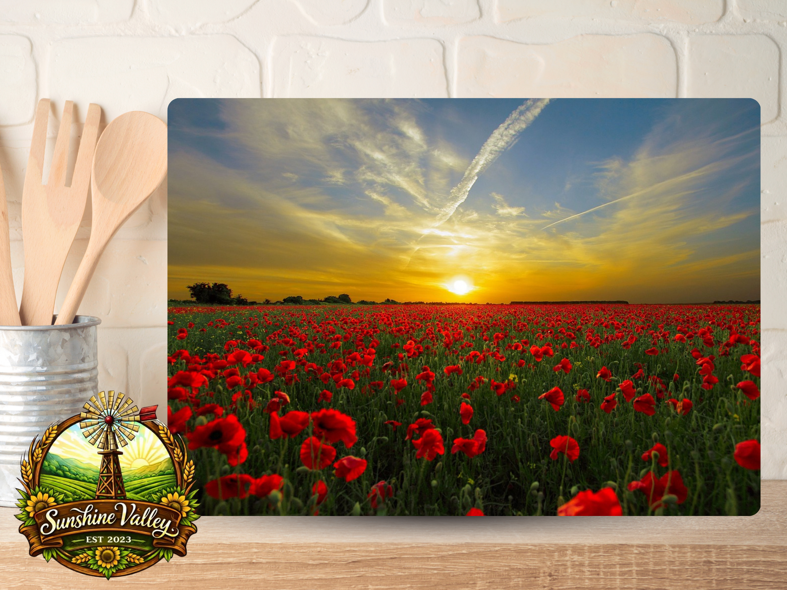 Poppy Field Sunset