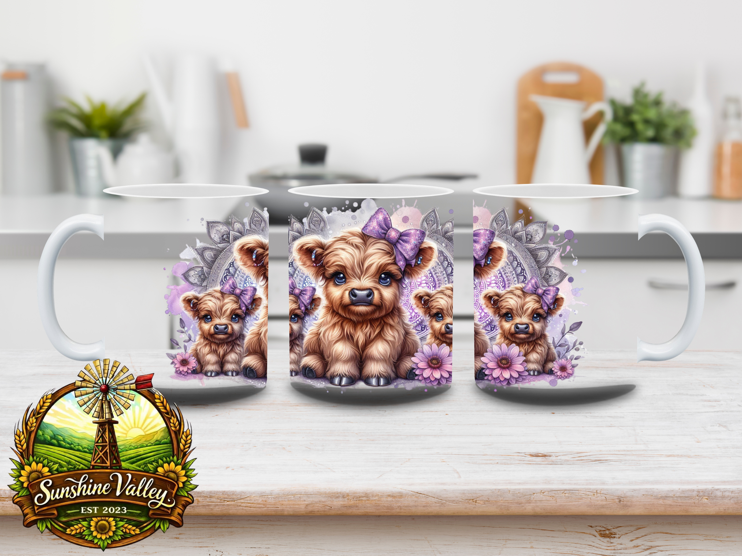 Lavender Highland Cuties