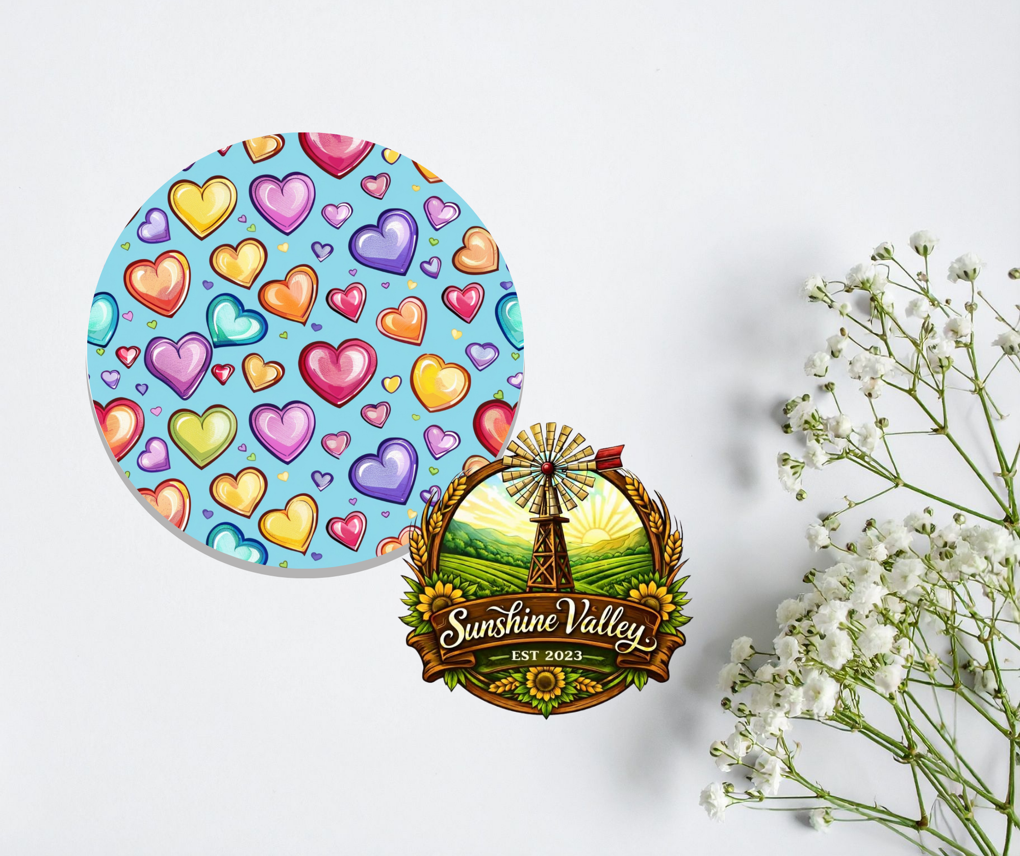 Colourful Hearts