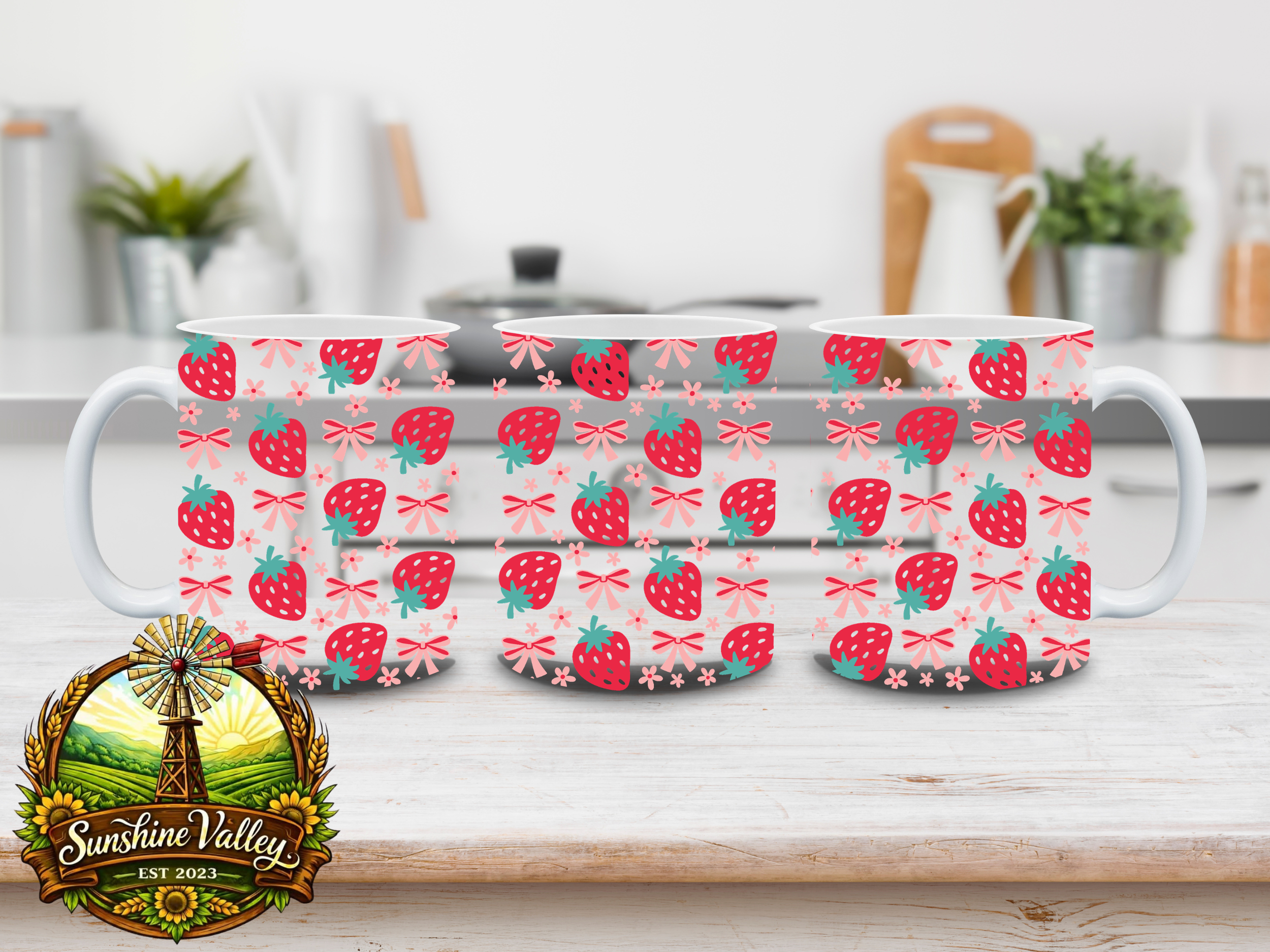 Strawberries & Bows