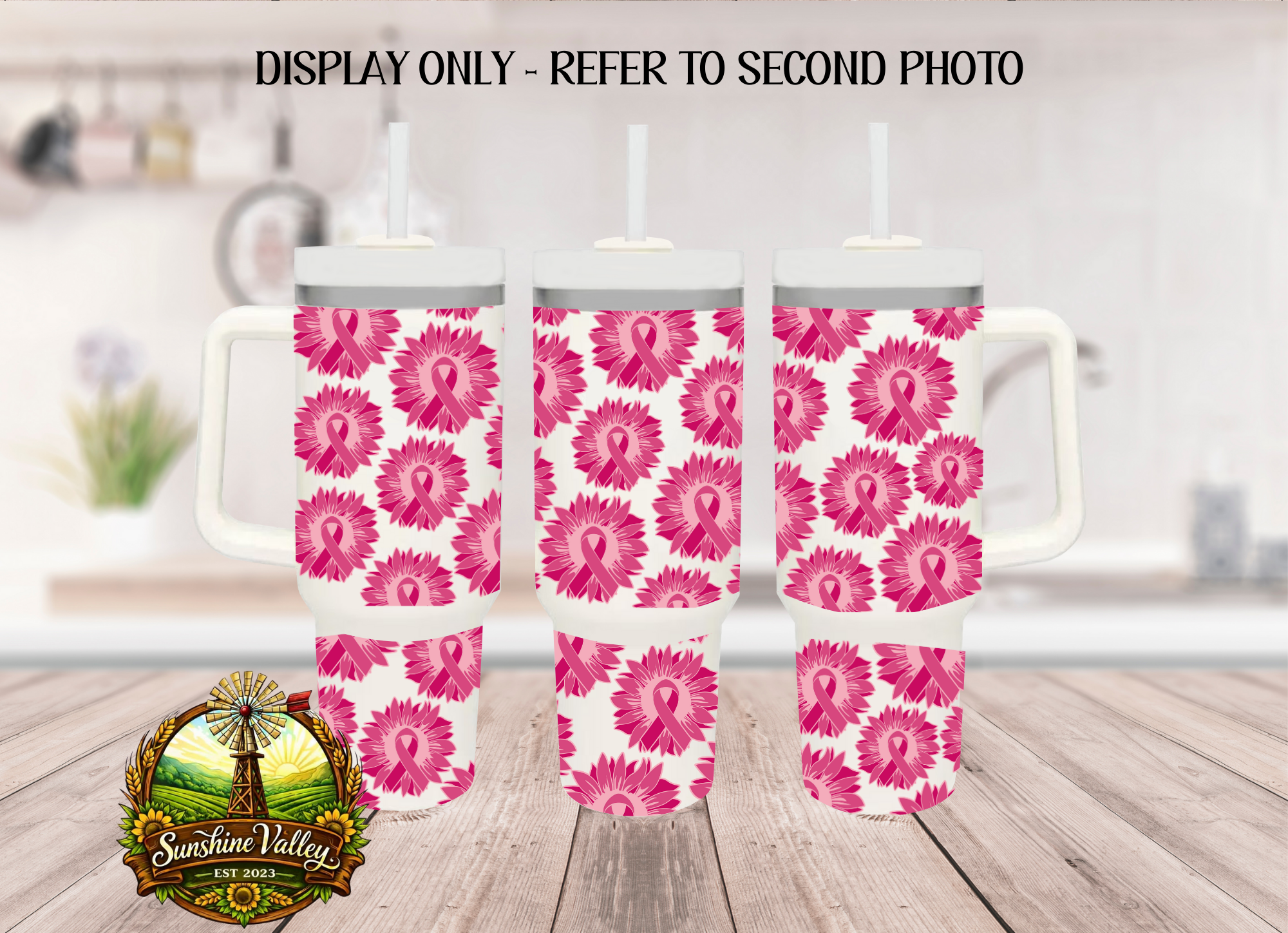 Pink Ribbon Sunflowers