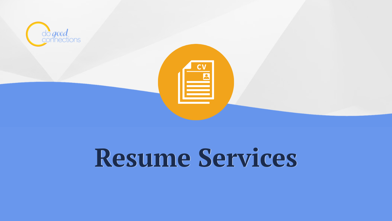 Resume and Personal Branding Services for Nonprofit Executives