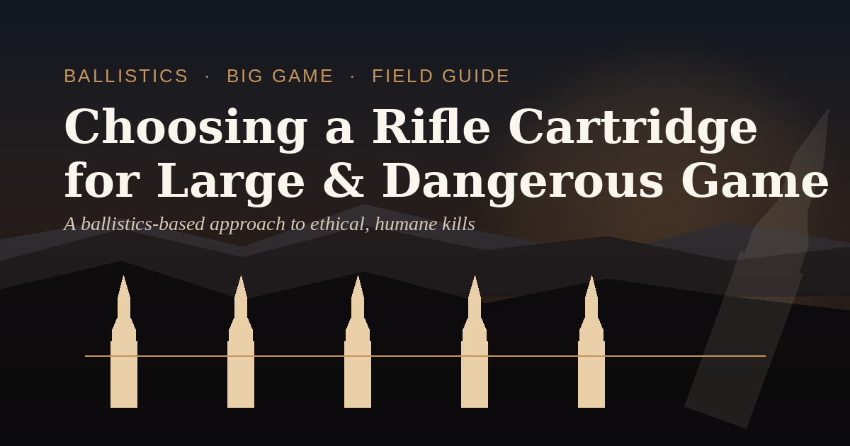 Choosing a Rifle Cartridge for Large and Dangerous Game
