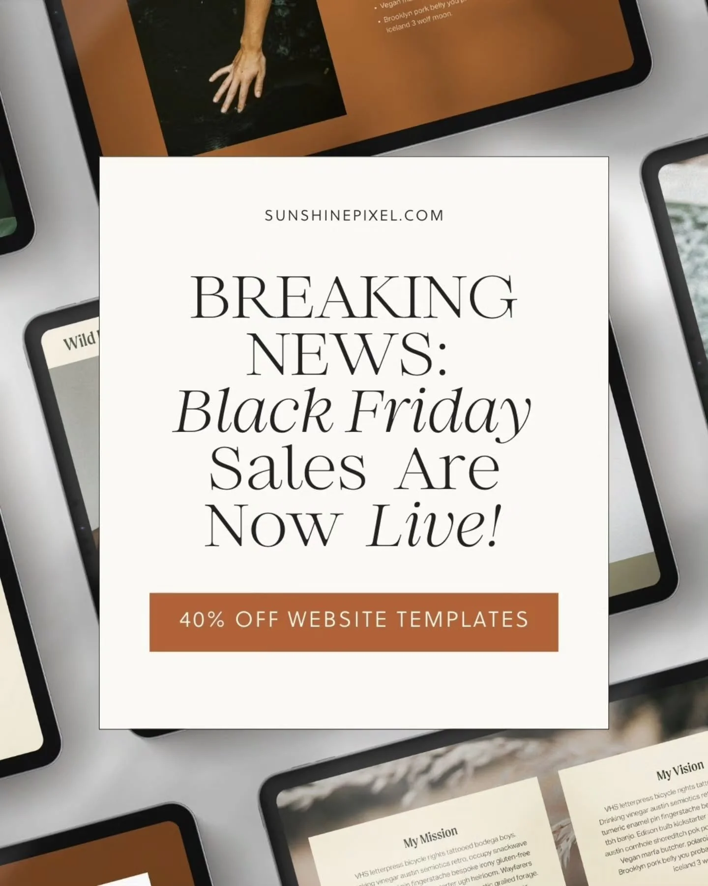 Black Friday is officially live, and it is a big one. 🎉
For a limited time, you can get 40% off all Squarespace website templates for authors, wellness pros, coaches, and heart-led entrepreneurs.

If you have been dreaming about a website that final