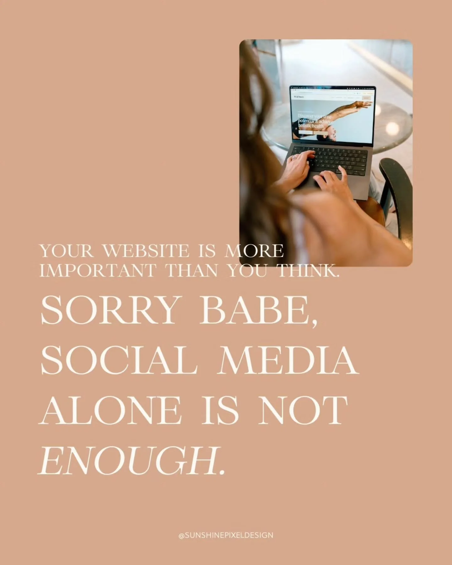 So many business owners put all their energy into social media and forget the one place that actually turns interest into clients.

Social media is powerful for visibility, connection, and growth, but it is not built to hold your business long term. 