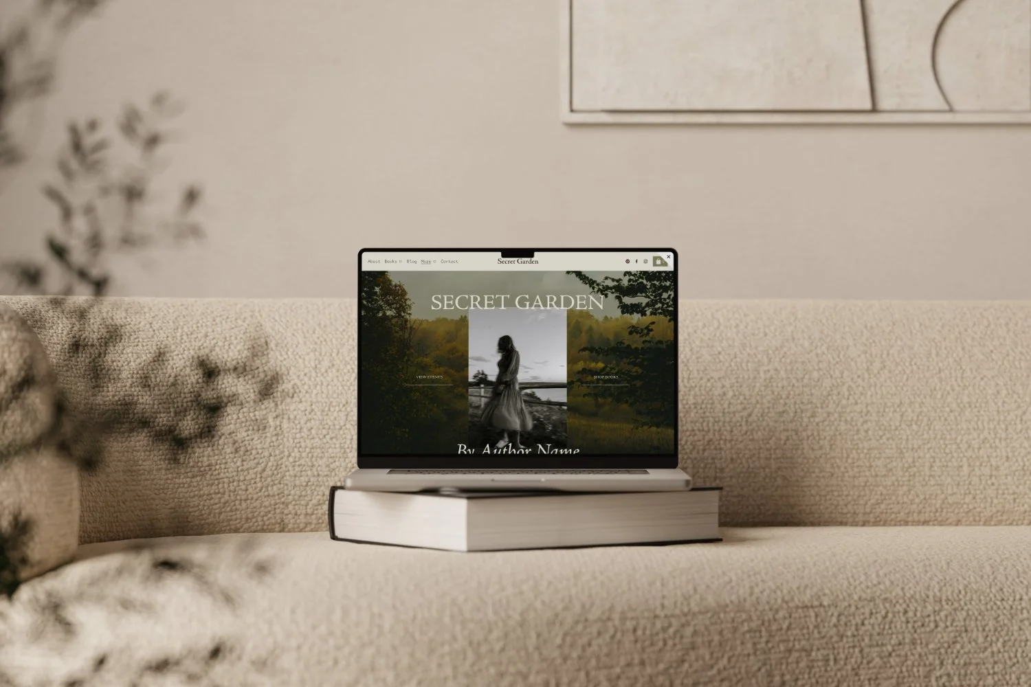 Secret Garden | Author Website Template