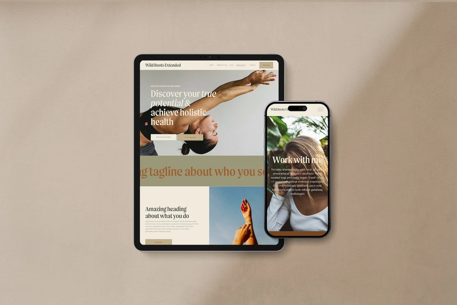 The Wild Roots | Website Template