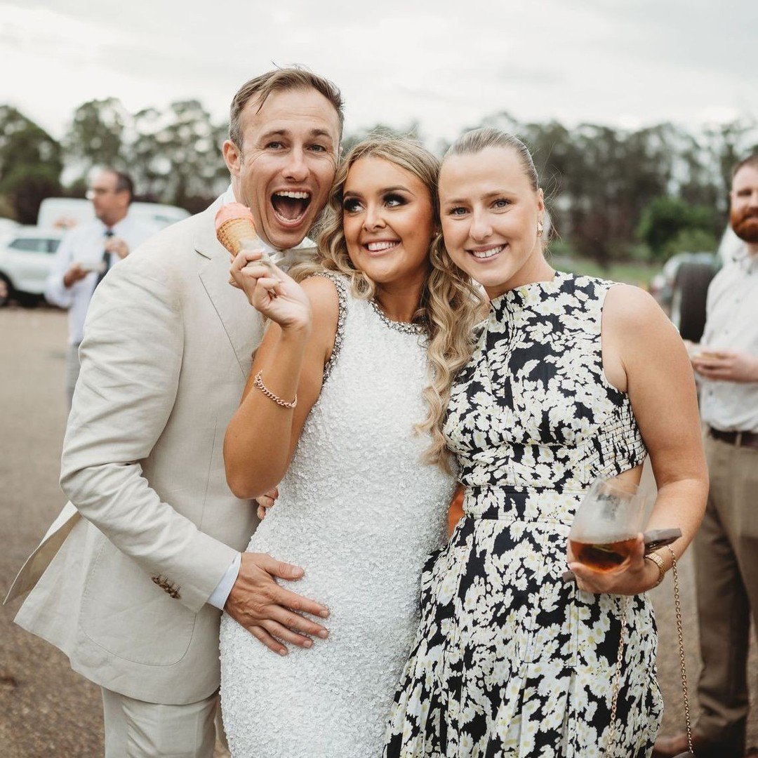 As fun as it looks. Pheobe and Jason's wedding was smiles, non-stop wining and dining with absolute vibes @petersonhouse 💒🍷🍦⁠
⁠
We want to be there with you for the little and big moments at a wedding. There to enjoy with cocktails, or with cake, 