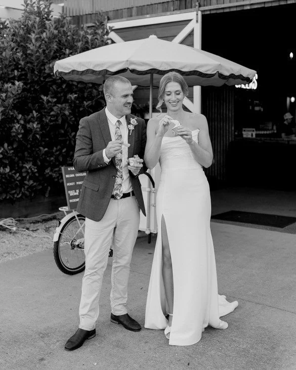 Lauren & Matt ~ Hokey Pokey/No Regrets
"Highly recommend Spoon Bay Gelato - we had them at our wedding instead of a wedding cake and every single guest raved about how good it was. We even had leftovers (despite most people having multipl