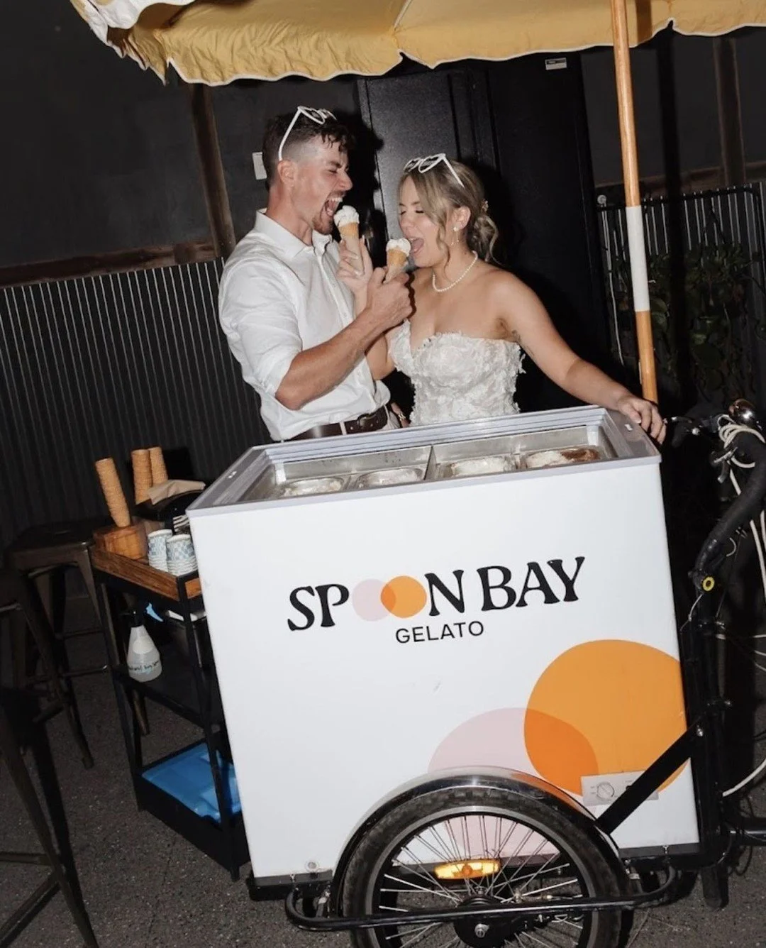 Brooke &amp; Blake > File under 😍
⁠
"Spoon Bay Gelato was an absolute HIT at our wedding! So incredibly delicious with so many amazing flavours our guests couldn&rsquo;t stop going back for more. The quality of the gelato was unreal, the var