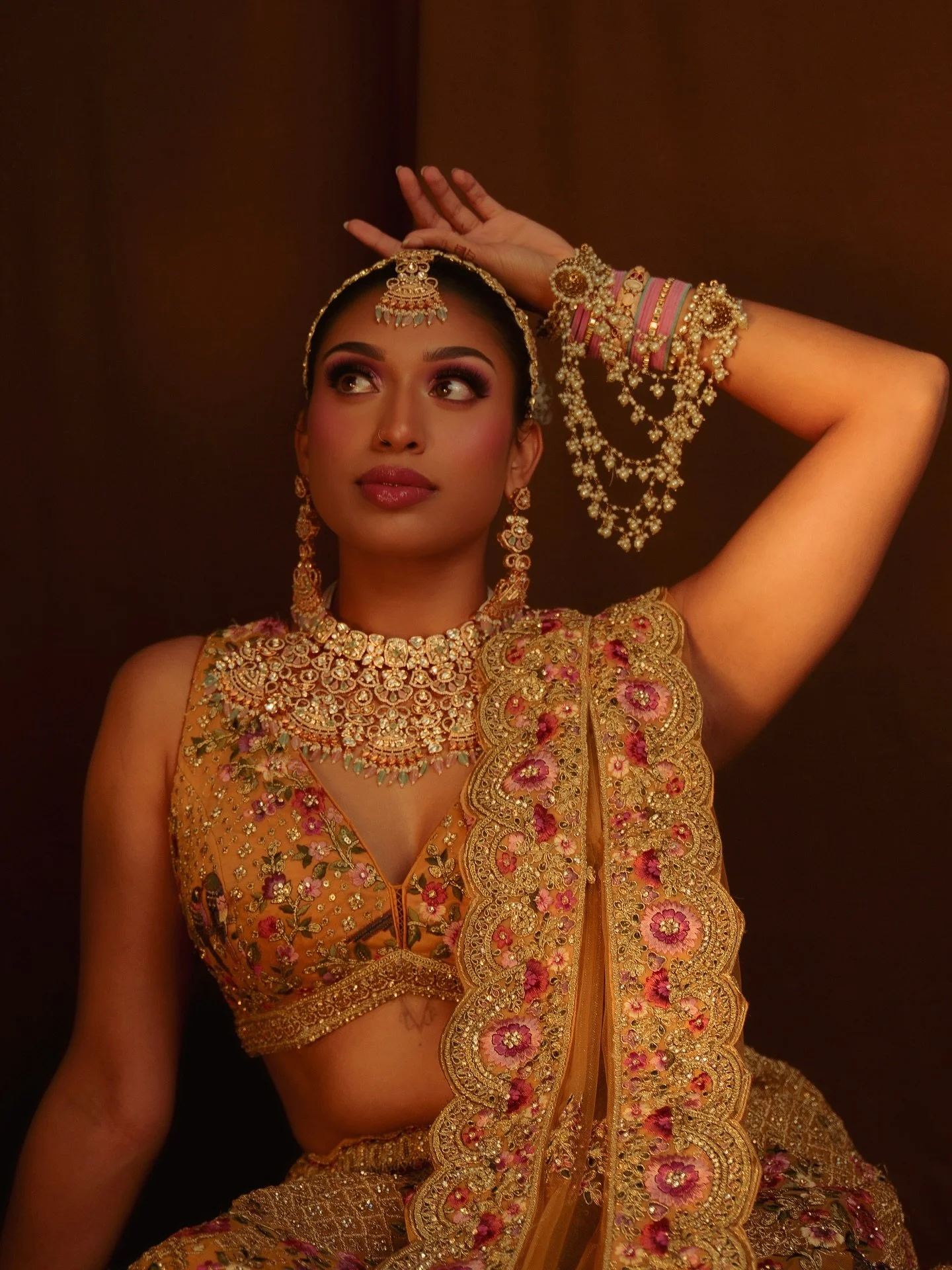 Royalty needs no crown when she carries the light ✨

Model: @haranee.logaan 

Bridal Makeup, Hair Styling, and Full Bridal Dressing by me 
Henna: @swirledhenna
Outfits: @abhishekh_n_radhika_gupta
Jewerelly: @sparklingcreations15
Flowers: @flowerimbym
