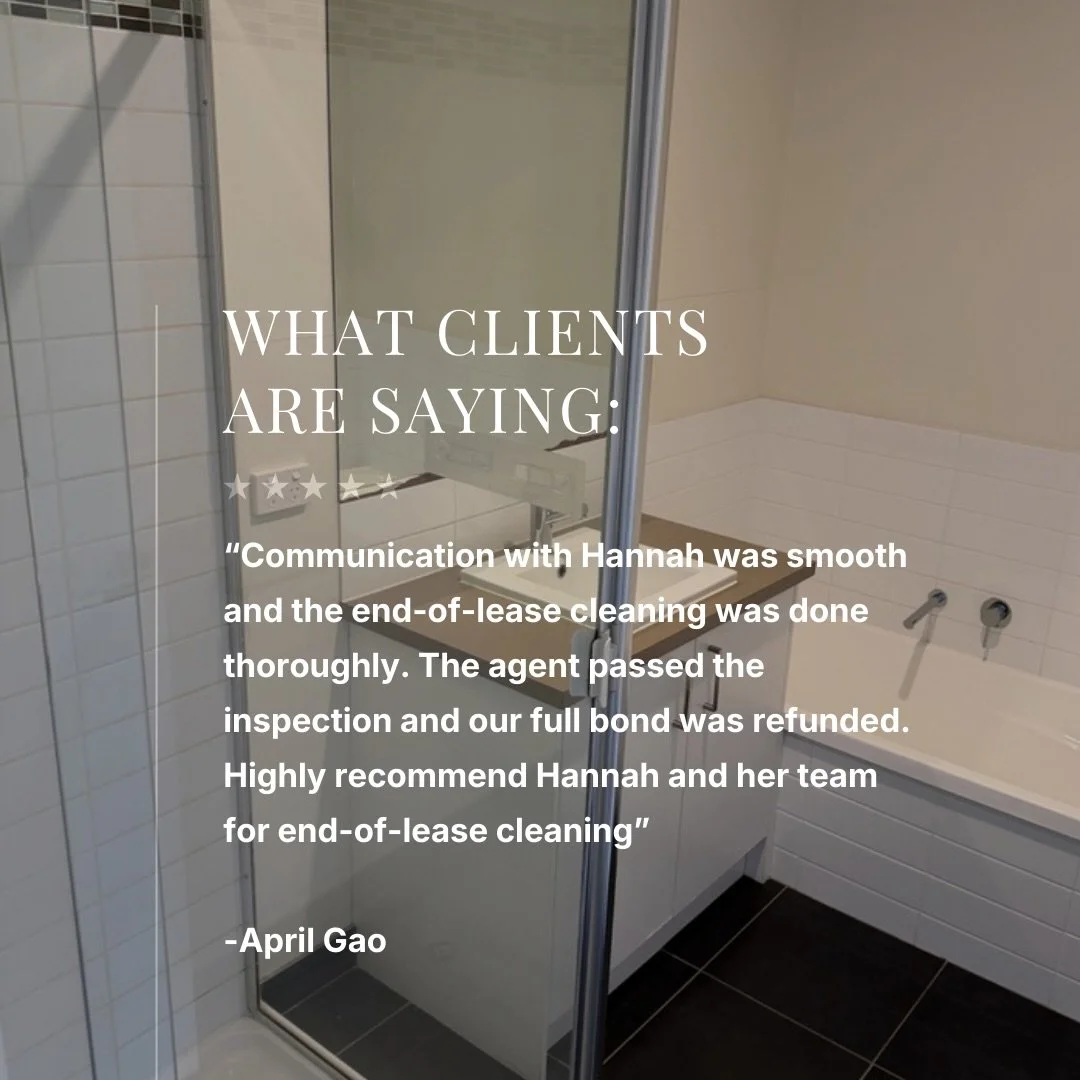 There&rsquo;s nothing more rewarding than helping a client finish their tenancy with confidence.
April entrusted us with the end-of-lease clean for her Belmont property, and we&rsquo;re so pleased her agent passed the inspection with the full bond re