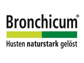Logo von Bronchicum mit Produktbeschreibung in Deutsch