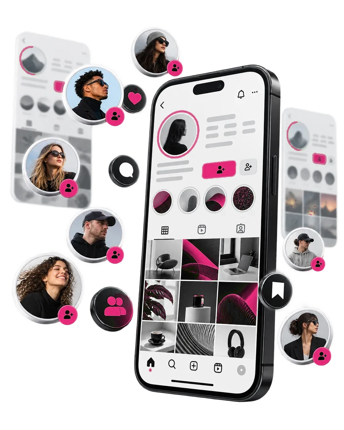 Instagram-Profil mit aktiven Nutzerinnen und Nutzern als Darstellung eines gezielten Community-Aufbaus.