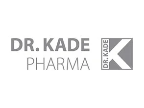 Logo von Dr. Kade Pharma mit Name und Buchstabe K