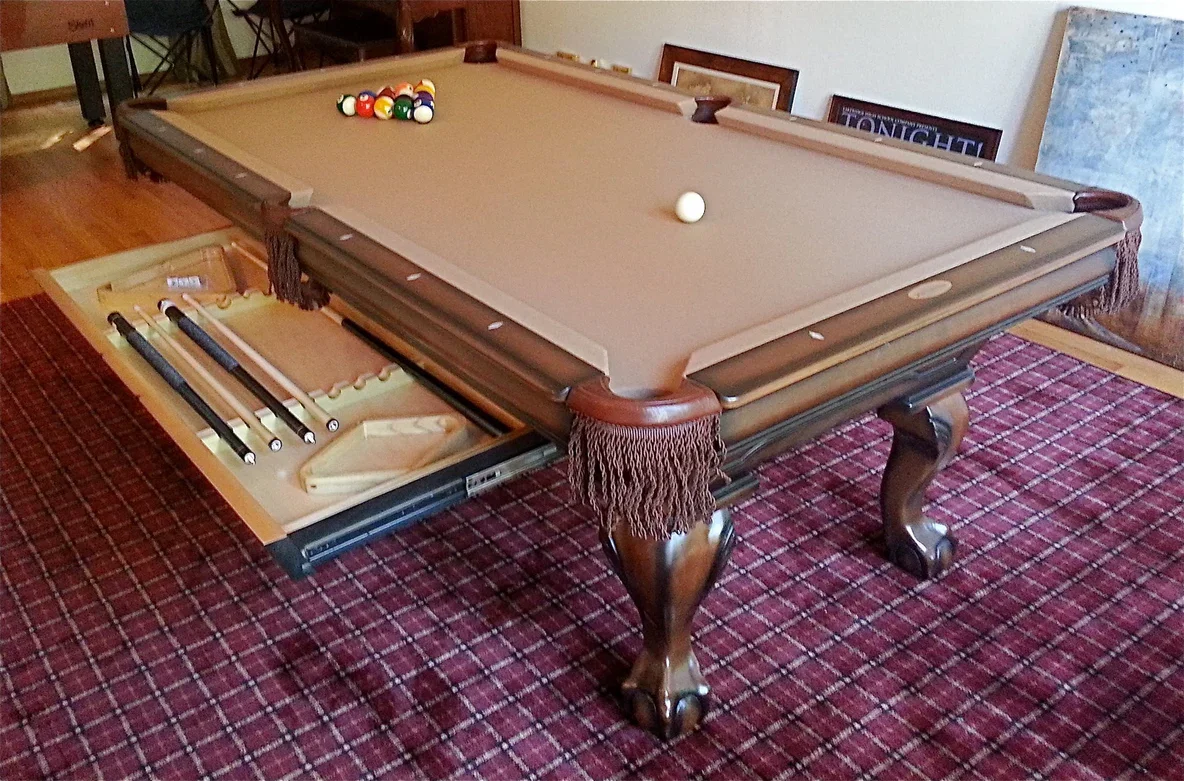 8’ Golden West Pool Table w/ Drawer - Delivered & Installed