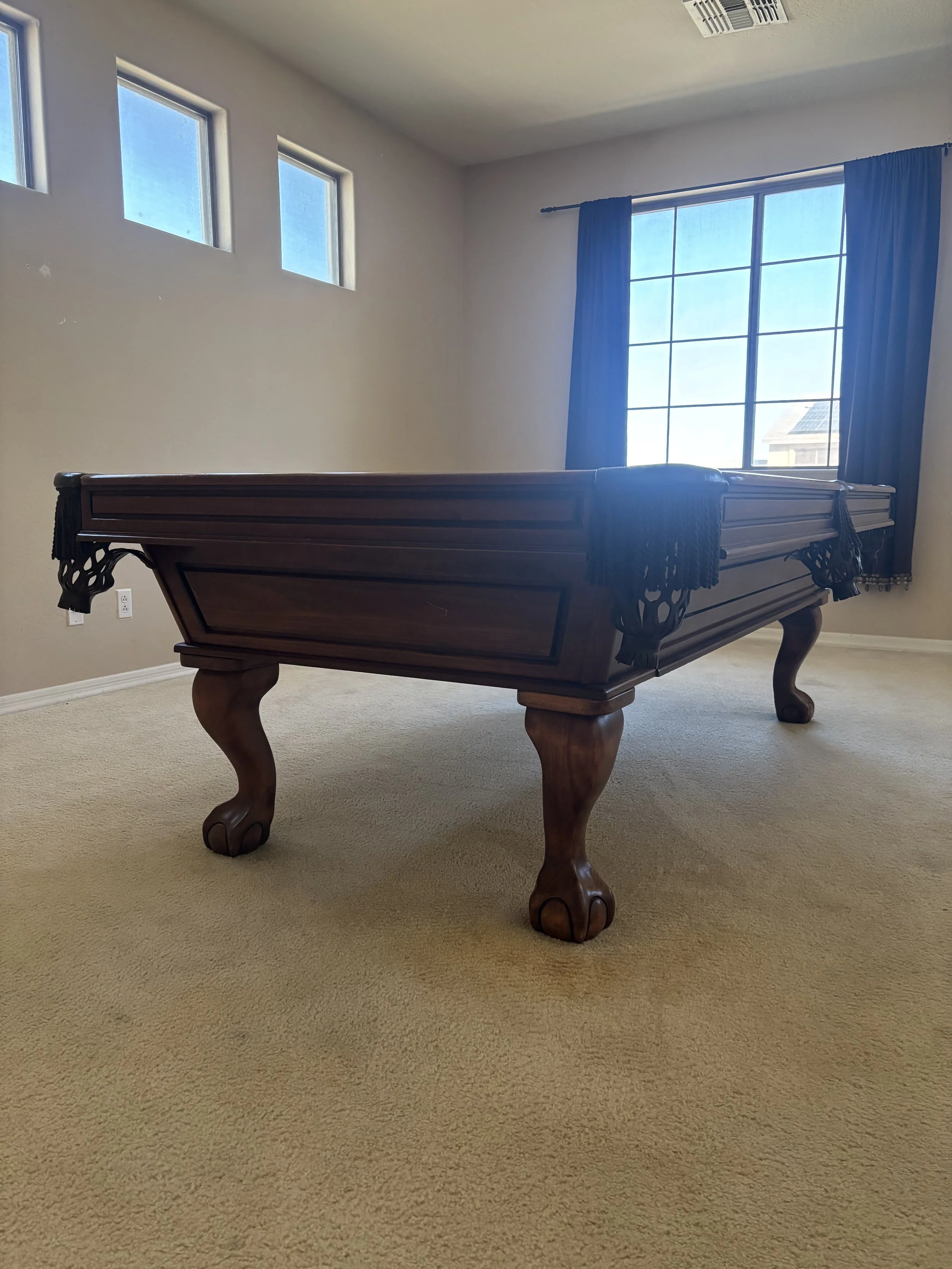 8’ Beach Pool Table w/ Drawer - Delivered & Installed