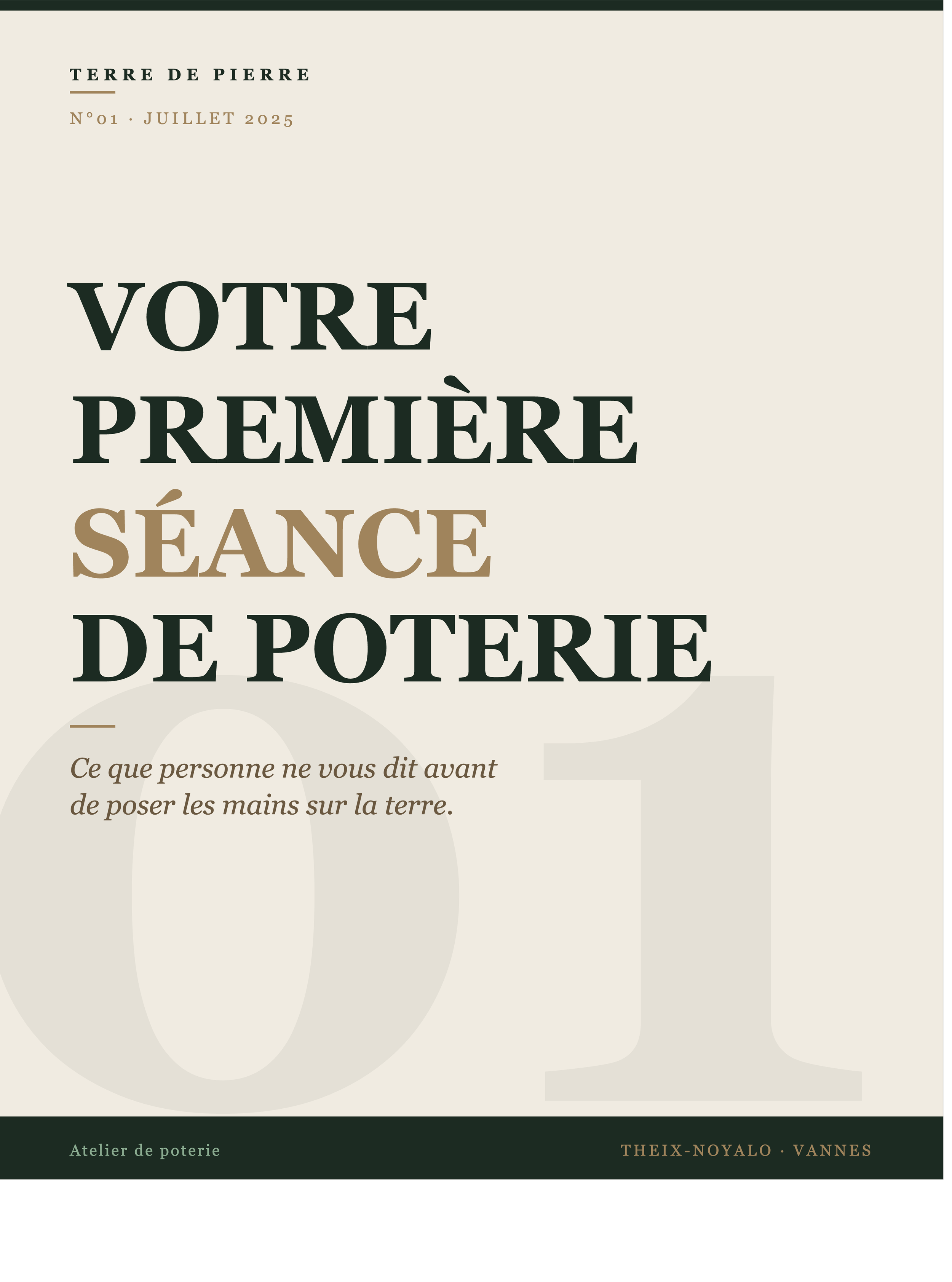 votre première séance de poterie