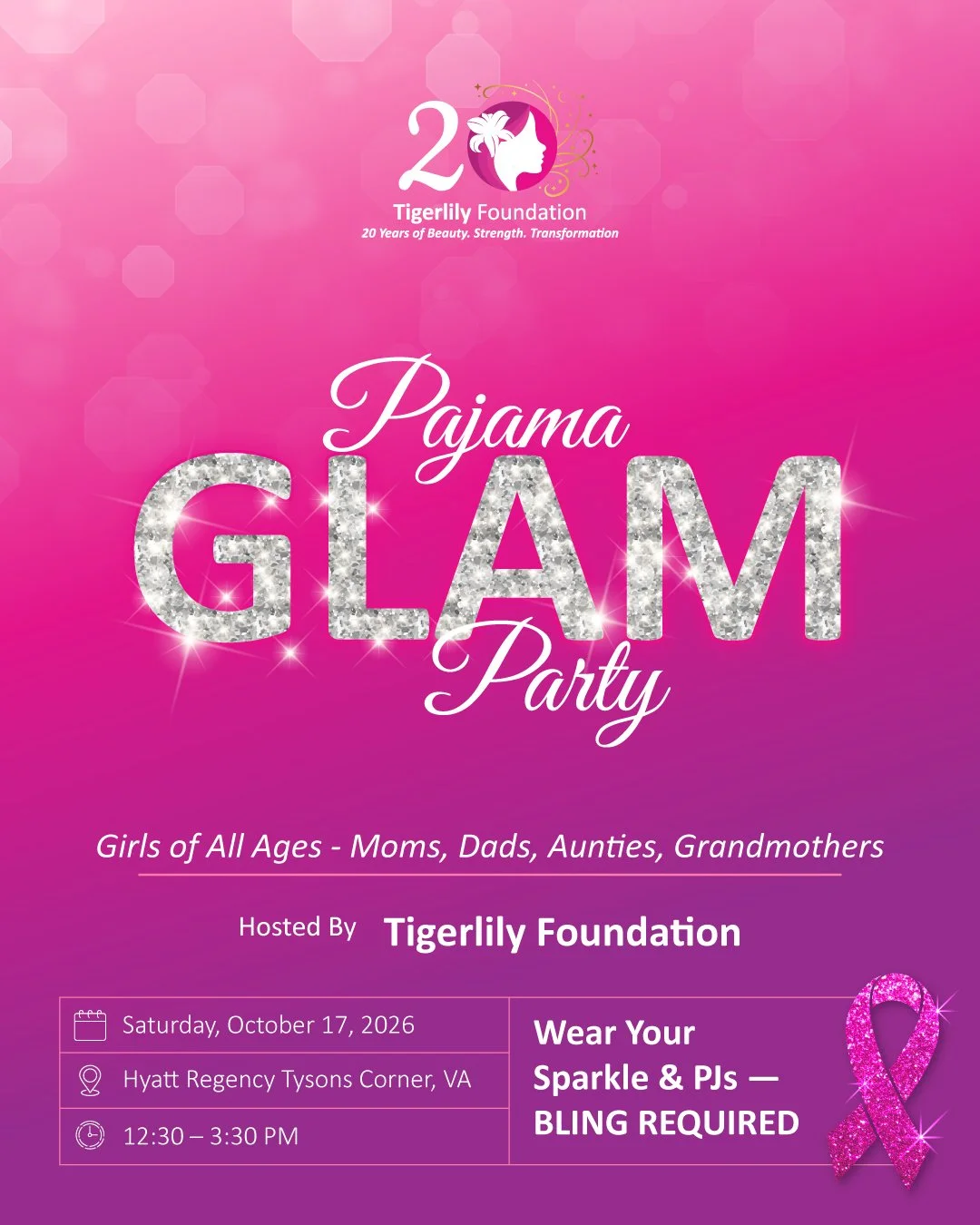 Tigerlily Foundation: Pajama Glam Party 🎀