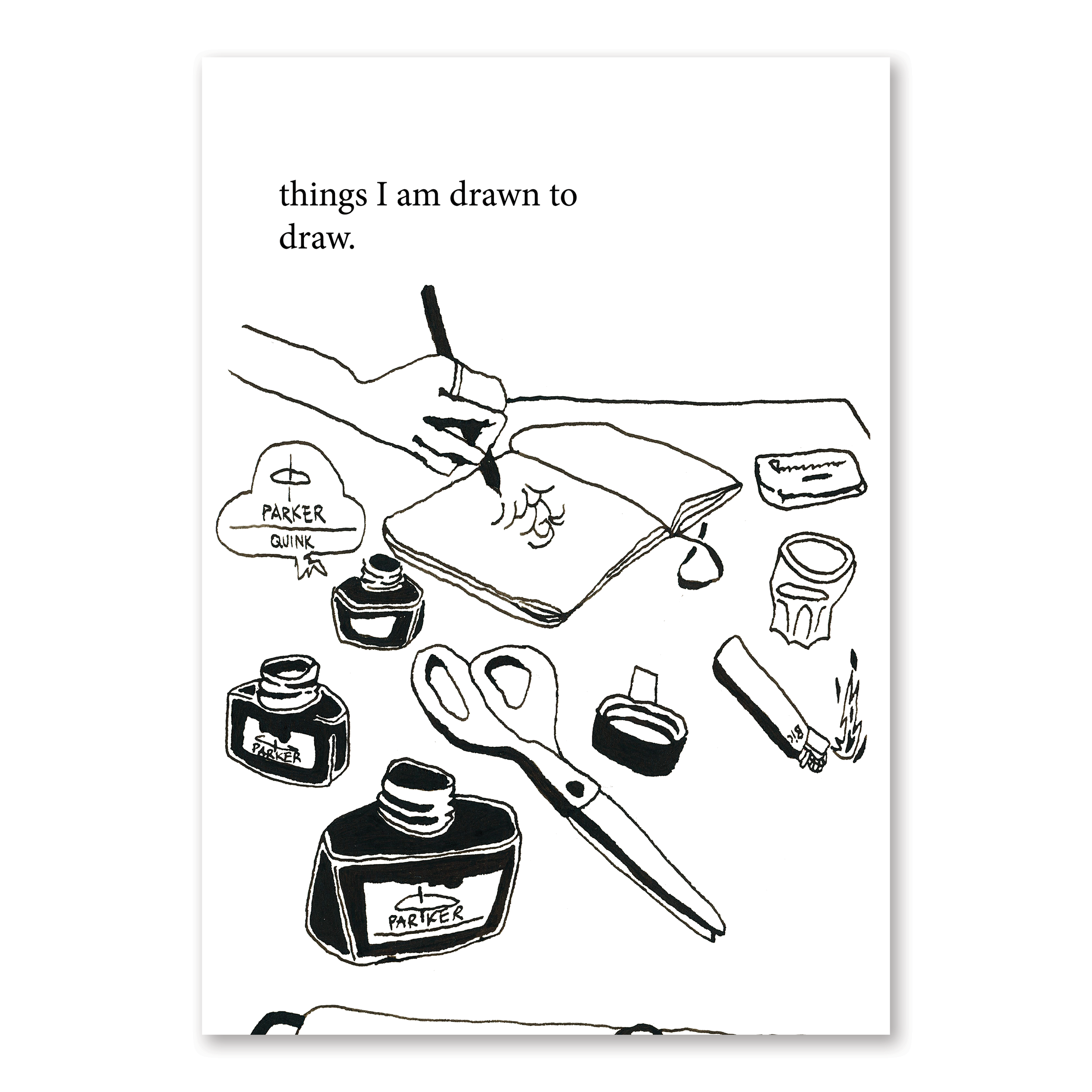 things I am drawn to draw zine