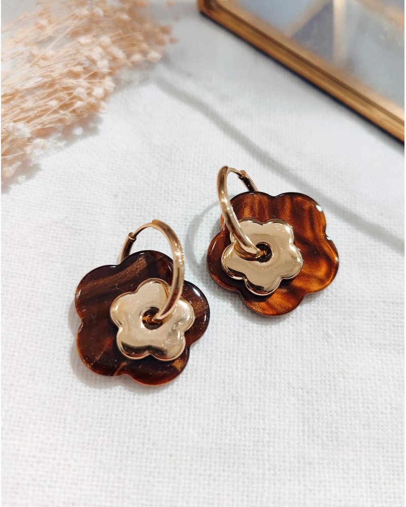 Boucles d’oreilles fleurs