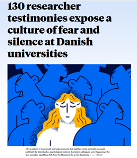 Story in UniversityPost about the #SafeToSpeak Campaign incuding interview with Maria Toft - 13th of November