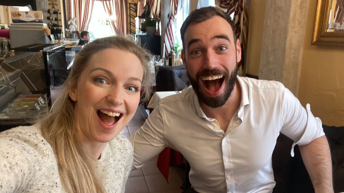 So nice to run into @juliadawsonopera at an audition at the Erfurt Theater today!!! Sometimes it’s a small, beautiful world. Even though we’re both Canadian, both grew up in the same city, and our families all know each other, it took bei