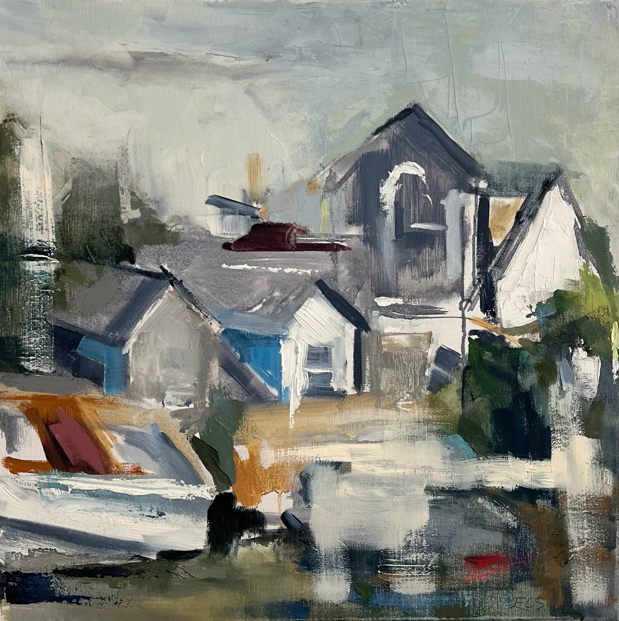 After the Storm, 18 x 18 Inches, Oil on Canvas. $2.500