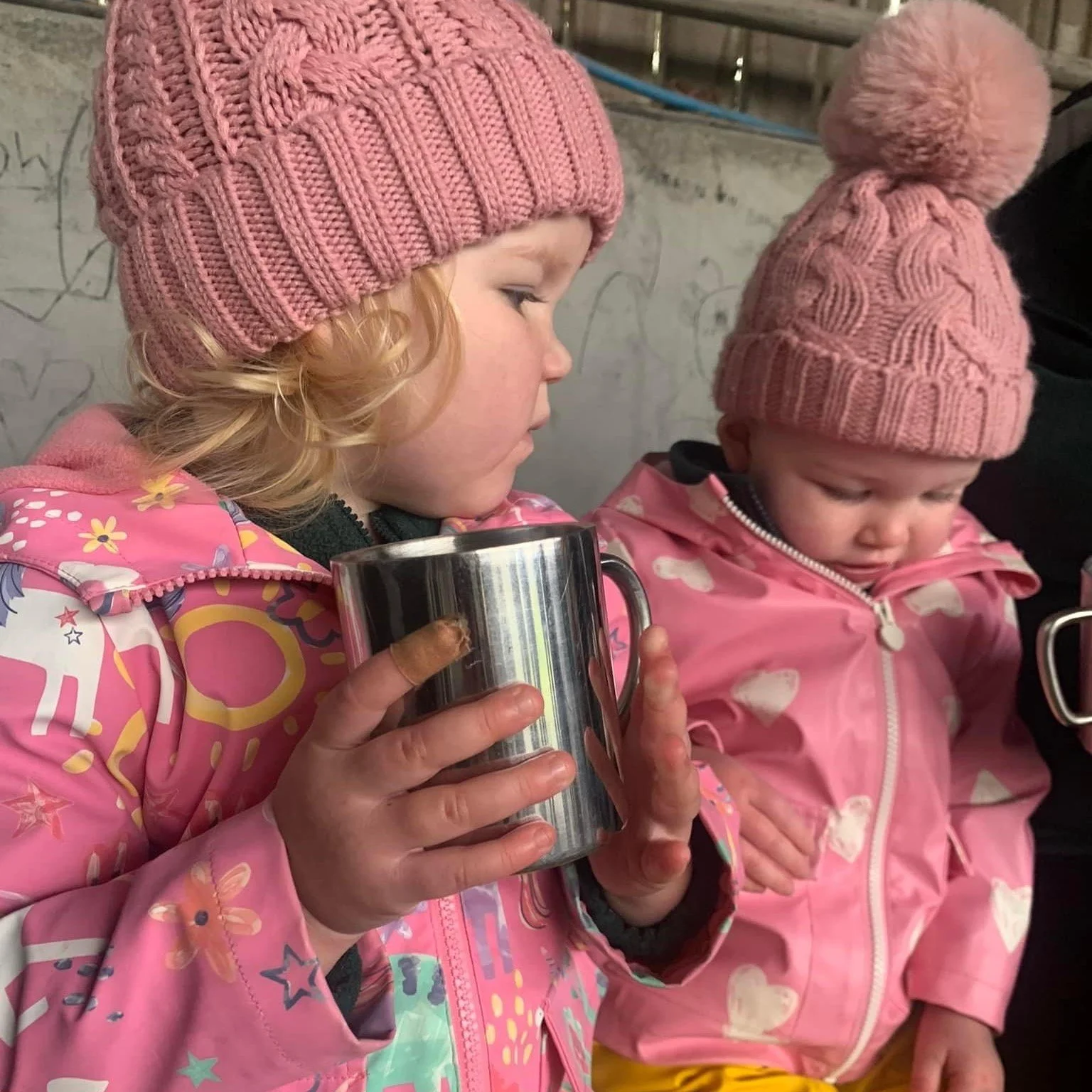 Sharing hot chocolate.JPG