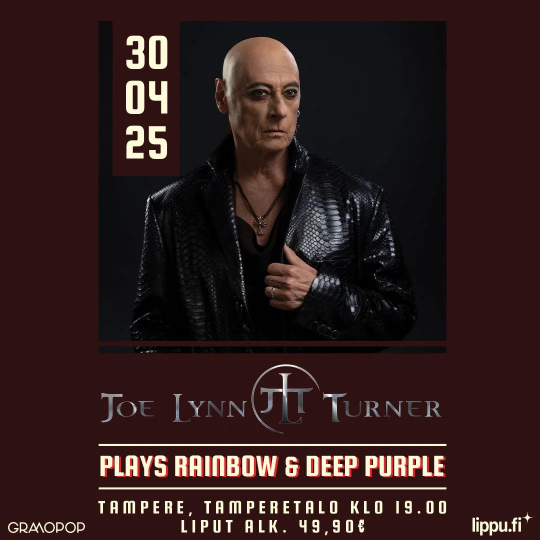 Legendaarinen rock-laulaja Joe Lynn Turner Suomeen keväällä 2025
