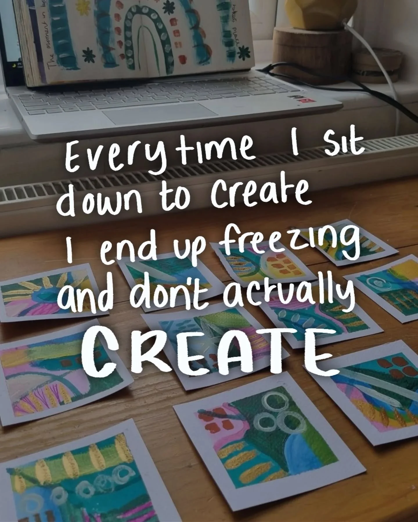Anyone else feeling like this about their art and creativity? 

#creativelife #artforwellbeing #creativityeveryday #julesrimercreative #foodforthought