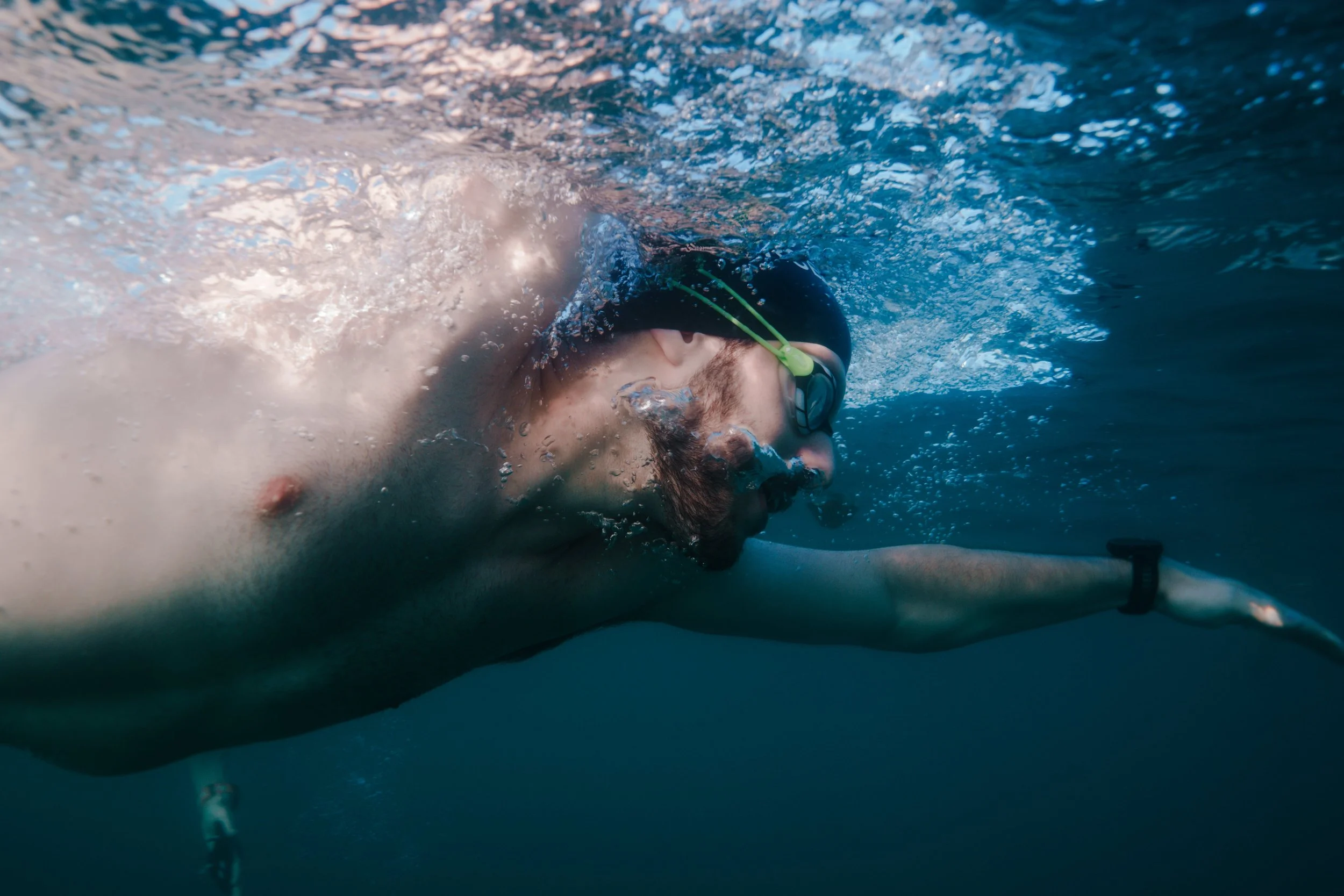 Video analysis underwater swimming