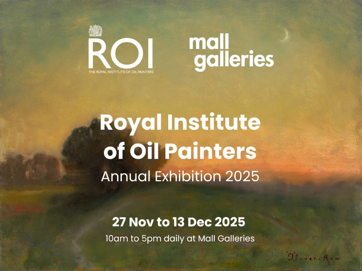 Come along and see this wonderful exhibition! I&rsquo;m delighted that one of my works is being shown alongside lots of incredibly talent artists. Congratulations to all the winners! 

@royalinstituteofoilpainters 
@mallgalleries 

#oilpainting