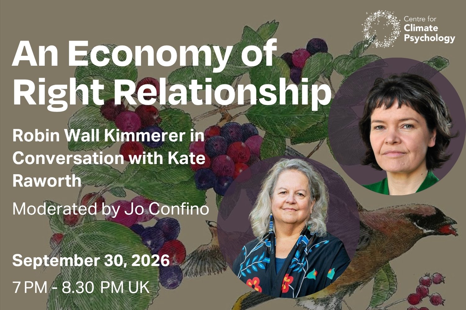 An Economy of Right Relationship: Robin Wall Kimmerer in Conversation with Kate Raworth