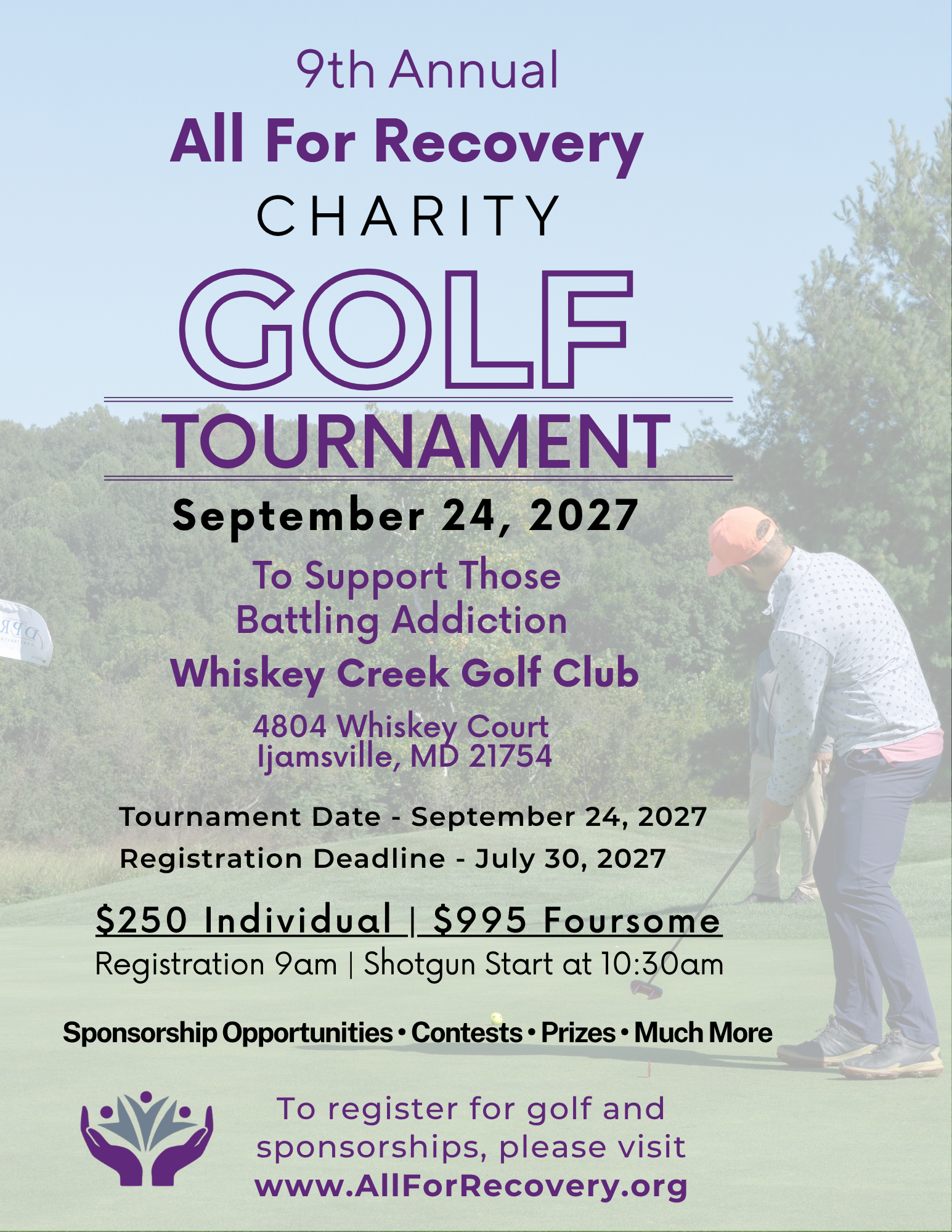 All For Recovery 9th Annual Charity Golf Tournament