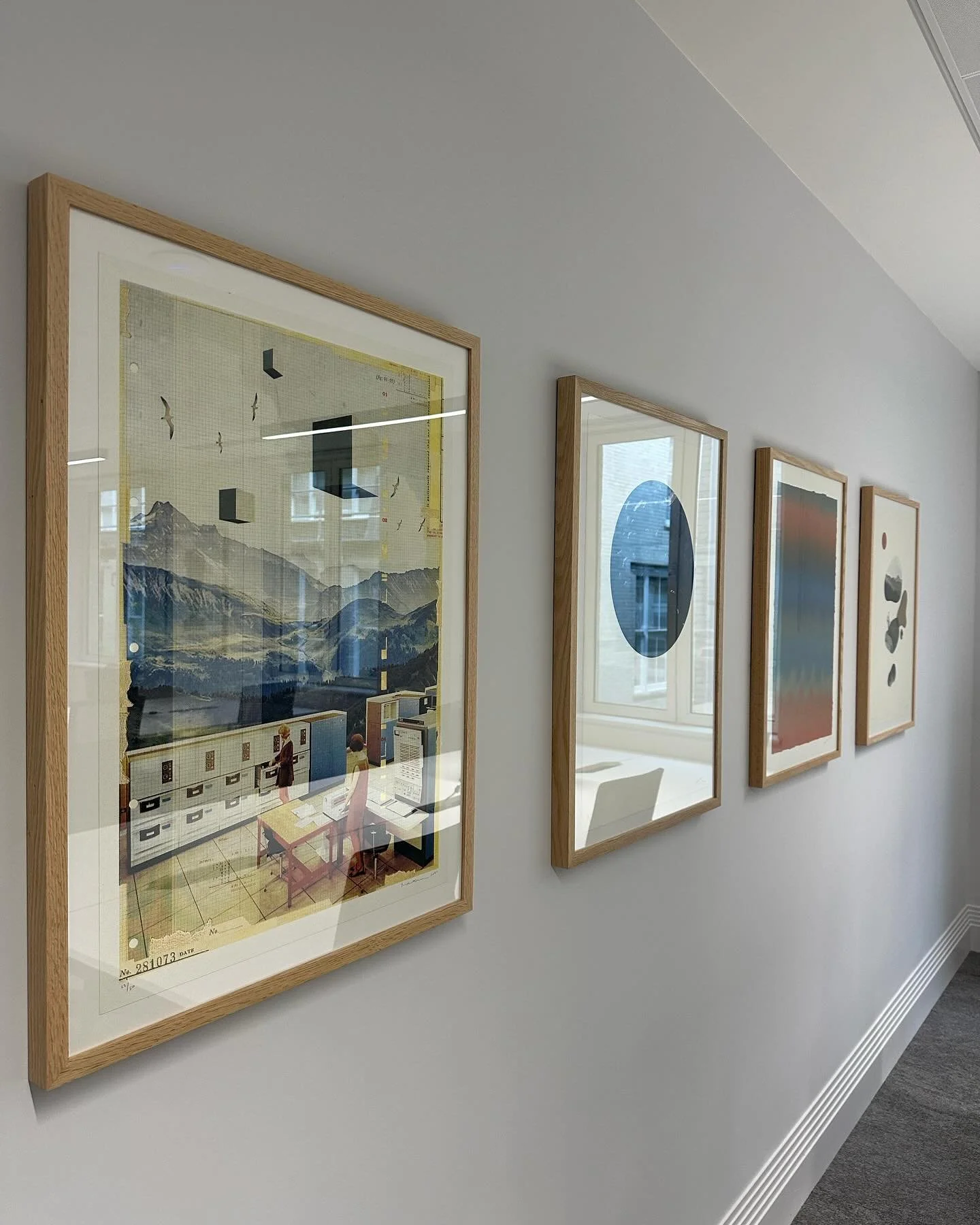 Trust Gilbert Art Services for all your professional picture hanging needs in London. We cover office artwork installation do you don&rsquo;t have too.