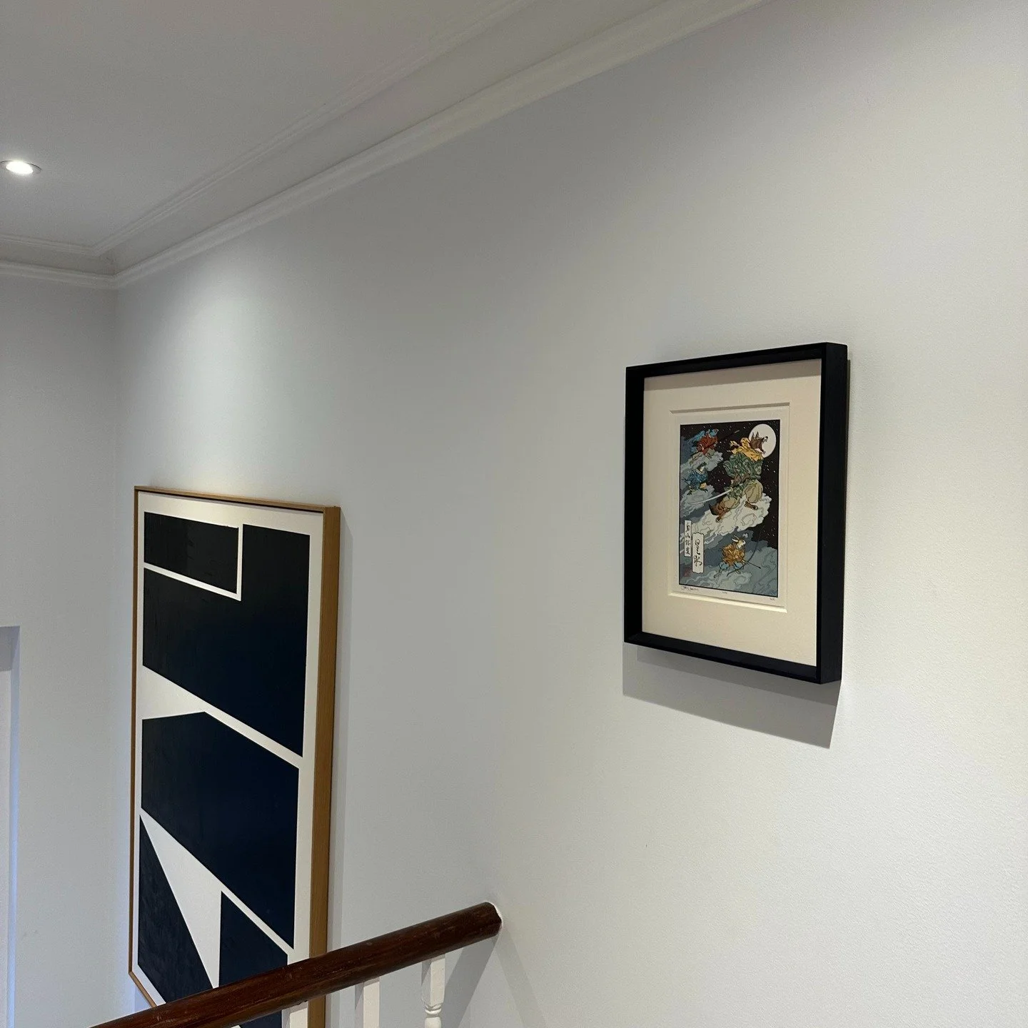 Always a pleasure to install beautiful works of art, especially these Japanese woodcut prints, with very subtle details and an embossed bird.

Contact Gilbert Art Services for all your professional picture hanging needs in London and beyond!

📞 0770