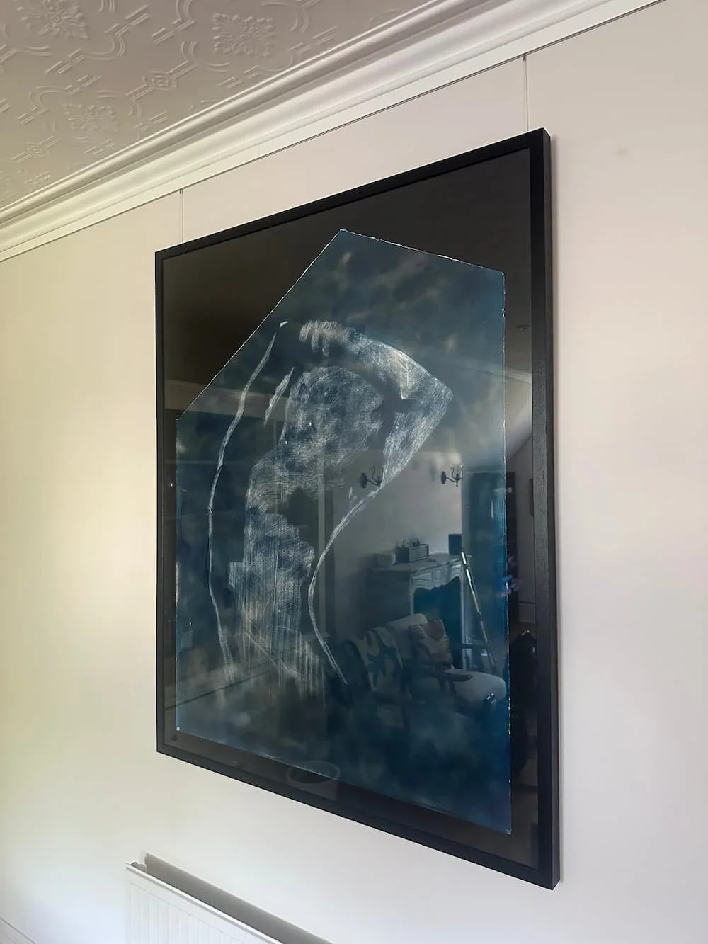 Professional picture rail installation by gilbert art services in Hampstead London, NW3