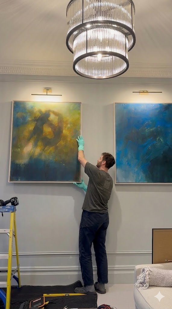 Picture hanging by gilbert art services