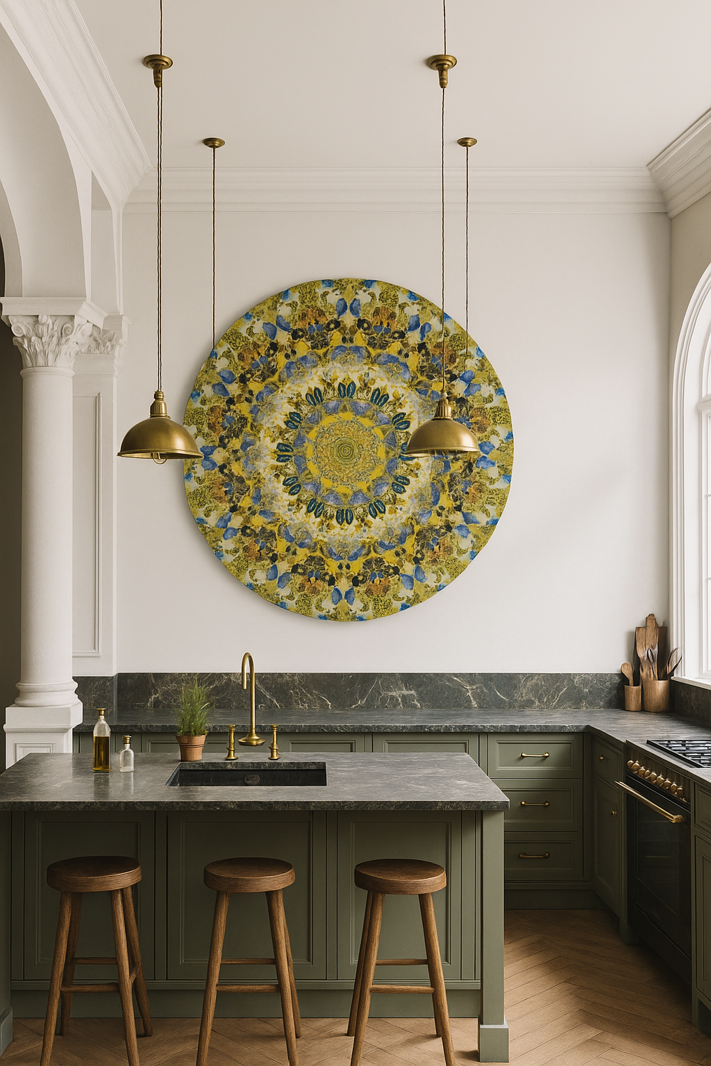 Professional Picture Hanging in kitchen