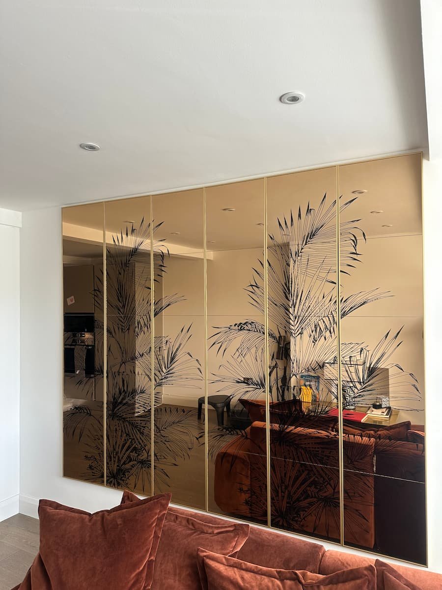mirror hanging by gilbert art services