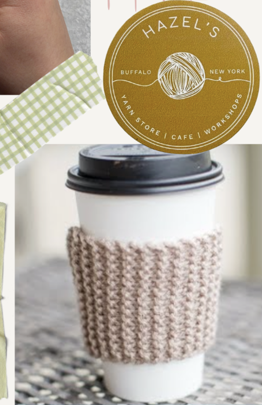 Knit A Cup Sleeve with Hazel's Yarn