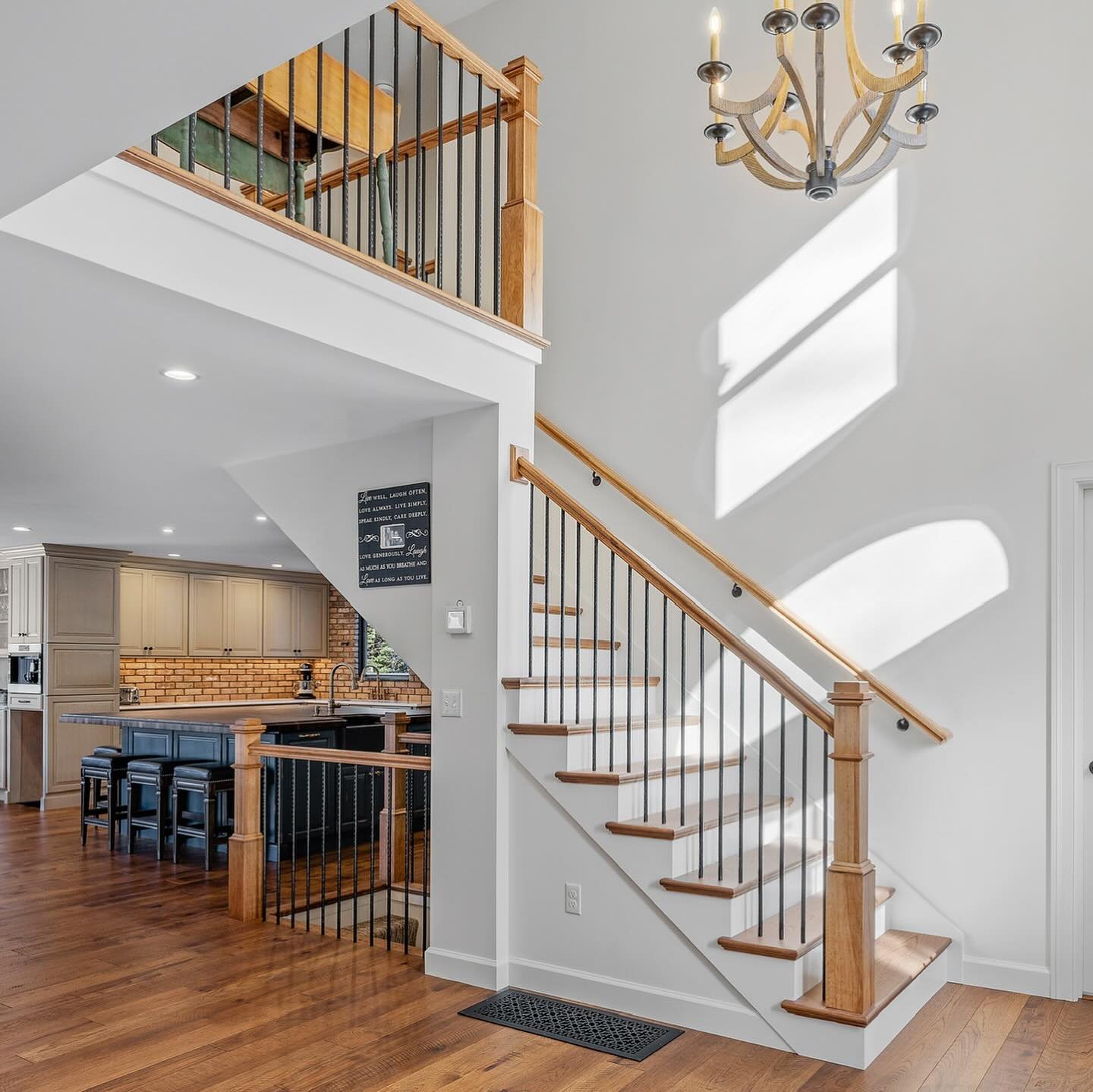 Several of the stairs and balustrades I&rsquo;ve worked on over the past few years. From the first demo and custom re install/finish, to the most recent remodel stair install, I learn something new every time. They are always a challenge, but a chall