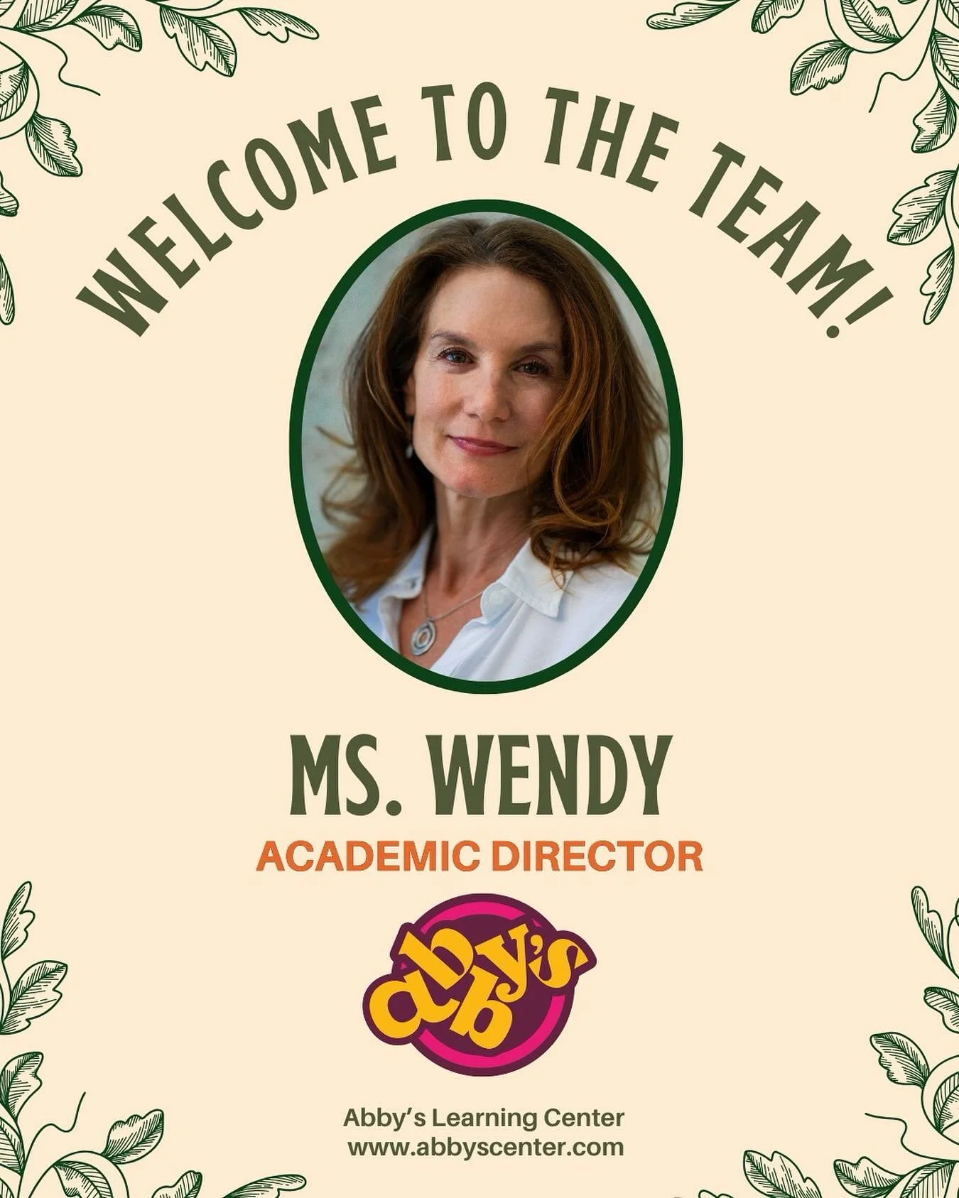 Help us welcome Ms.Wendy! 📚

Wendy I. Cody, M.Ed., is a dedicated educator who has spent her career helping children discover the joy of learning. With a Master&rsquo;s degree from Teachers College, Columbia University, state-certification in Elemen